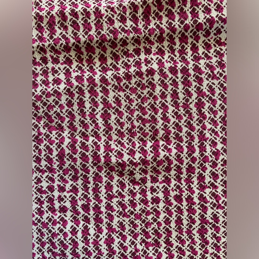 Maeve By Anthropologie Halter Neck Tank, Size 2, Pink/Burgundy/Cream - Picture 9 of 9